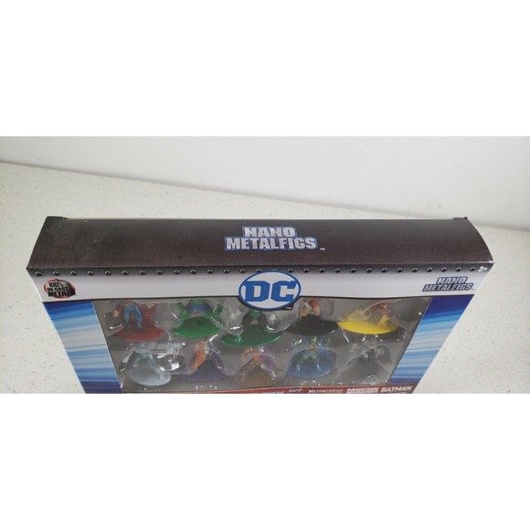 DC Universe 10 Pack Figure Collectors Set 100% Die Cast Metal Nano Metalfigs - Picture 8 of 8
